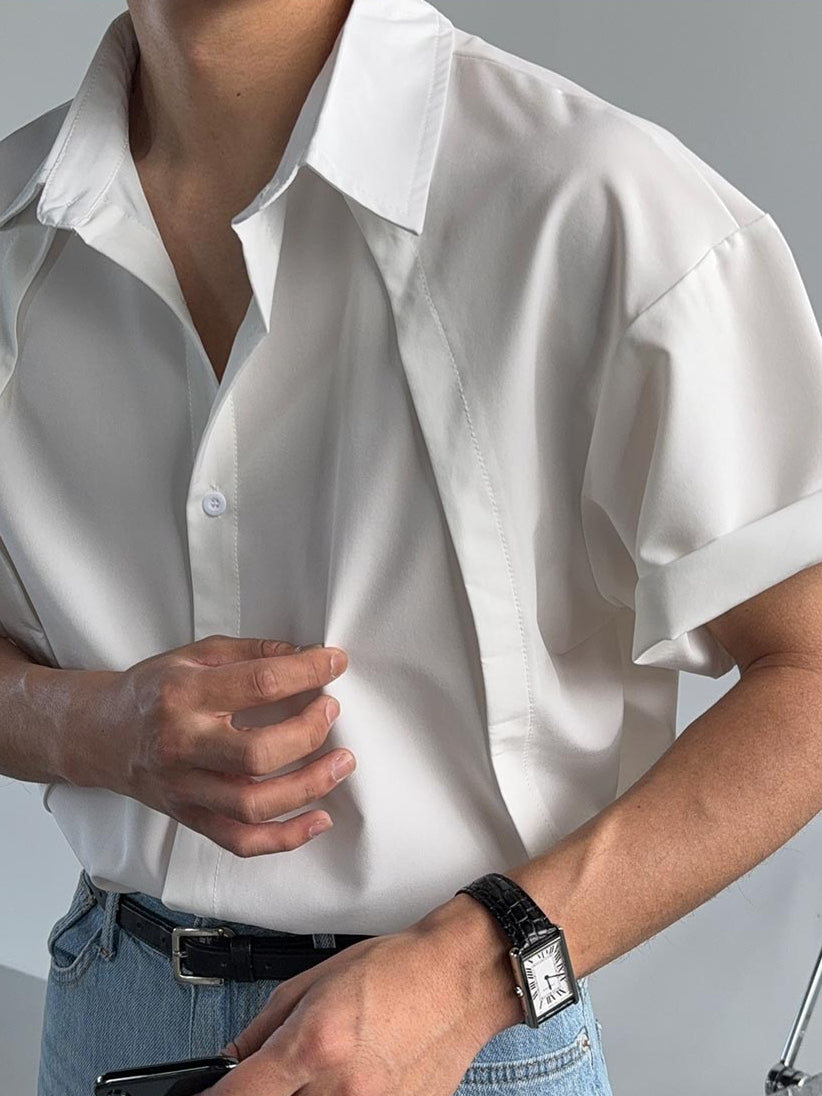 【Metanoia】🇰🇷韓製 素色短袖襯衫 - 7