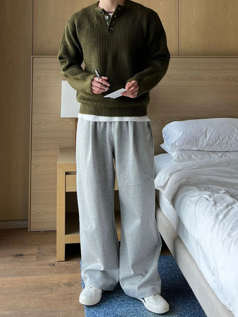 【Metanoia】韓國設計 亨利領針織衣 - 2