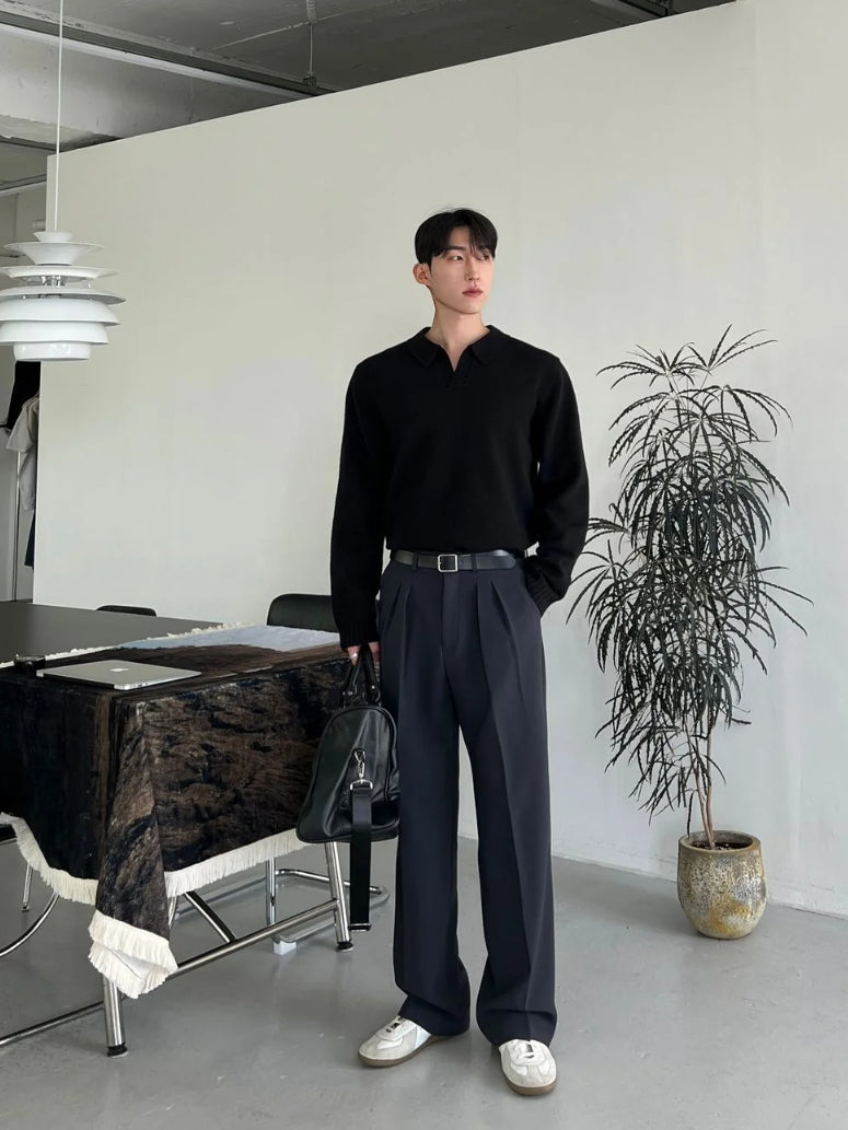 【Metanoia】韓國設計 v型長袖針織衣 - 3