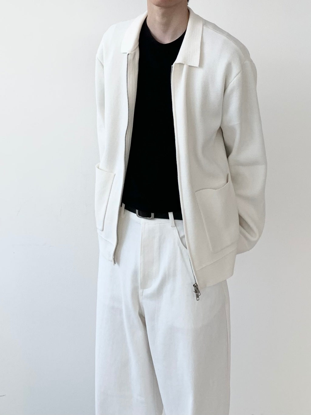 【Metanoia】韓國設計 開衫翻領針織外套 - 1