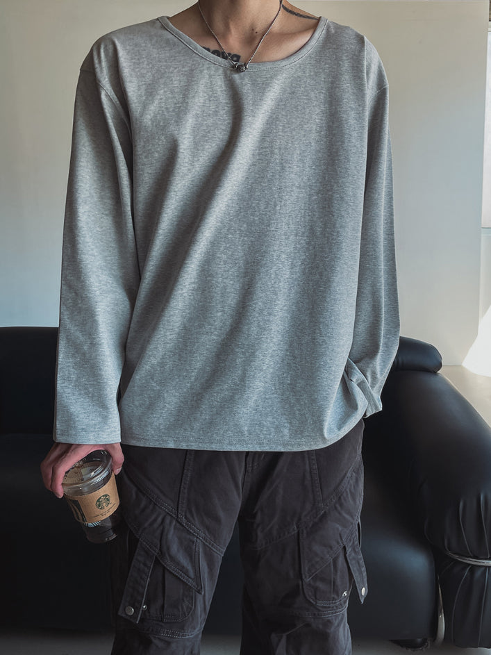 【Metanoia】🇰🇷韓製 U型長袖T恤上衣 - 1