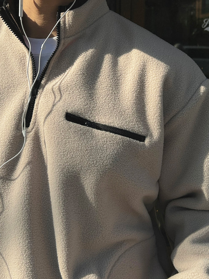 【Metanoia】🇰🇷韓製 抓絨半拉鍊長袖 - 6