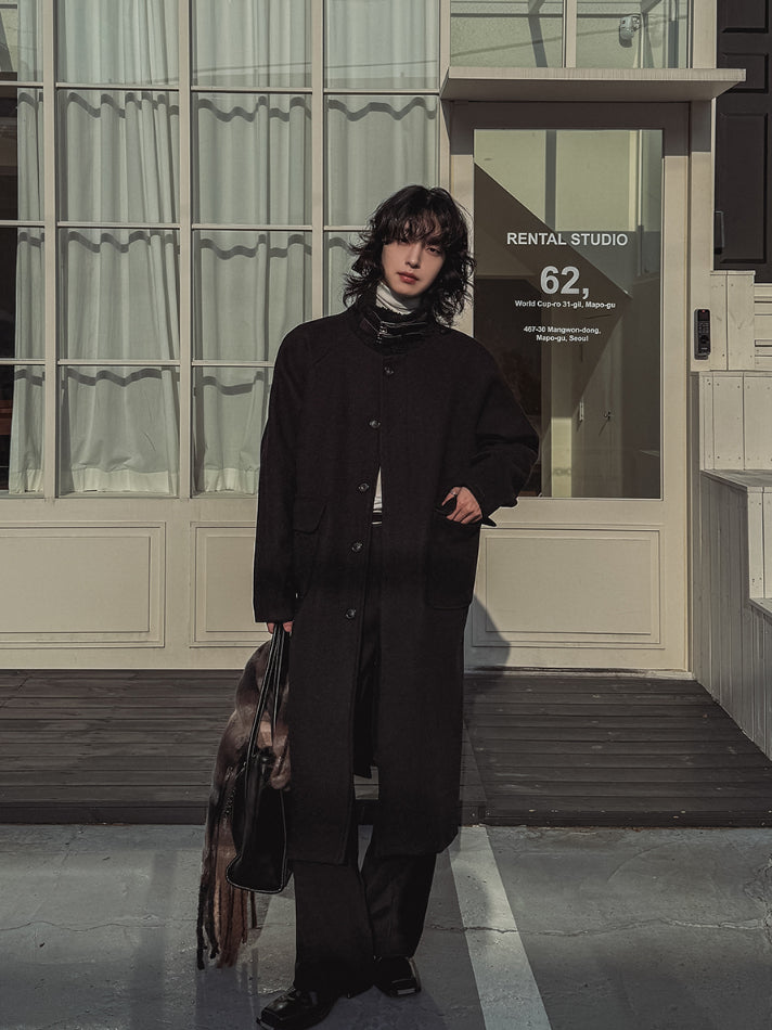 【Metanoia】🇰🇷韓製 10%羊毛高領大衣 - 6