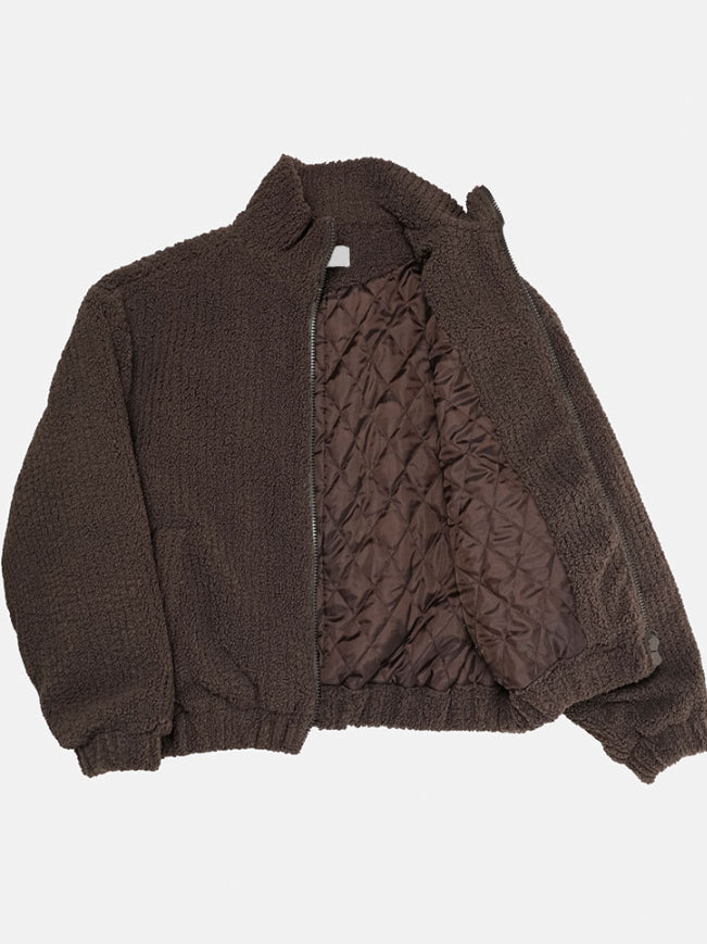 【Metanoia】韓國設計 泡泡沙填充抓絨外套 - 10