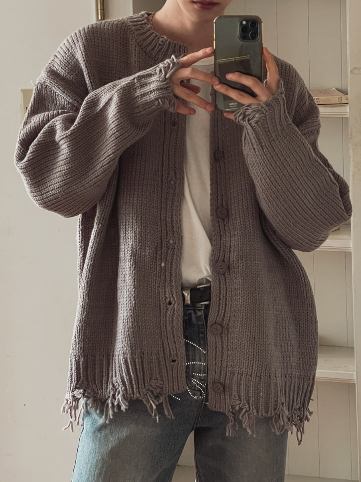 【Metanoia】韓國設計 破洞針織外套 - 8