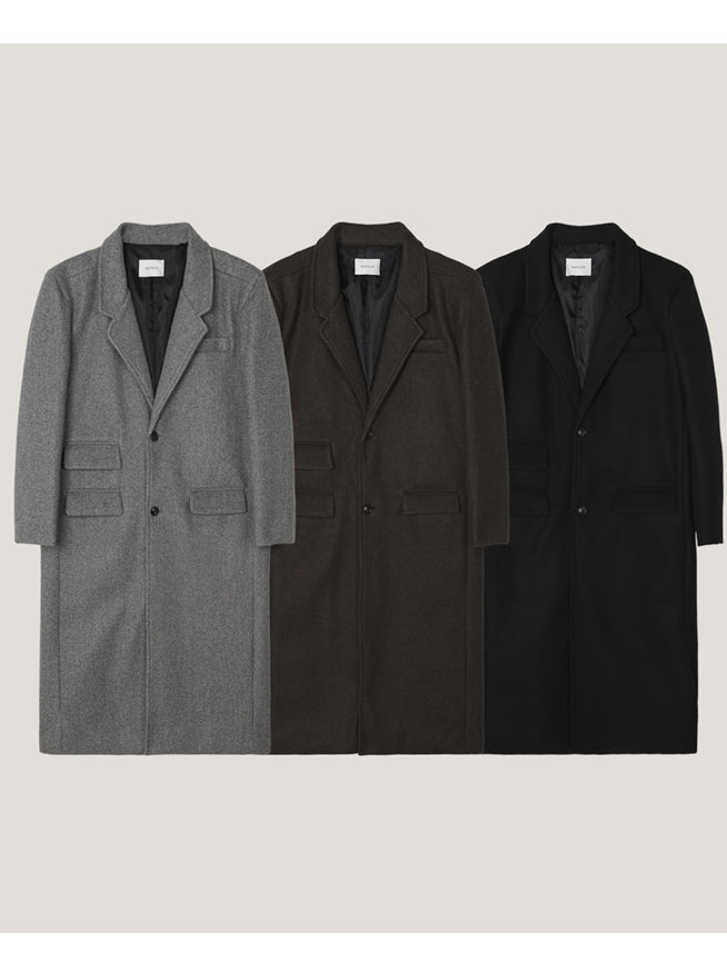 【Metanoia】🇰🇷韓製 20%羊毛翻領長版大衣 - 8