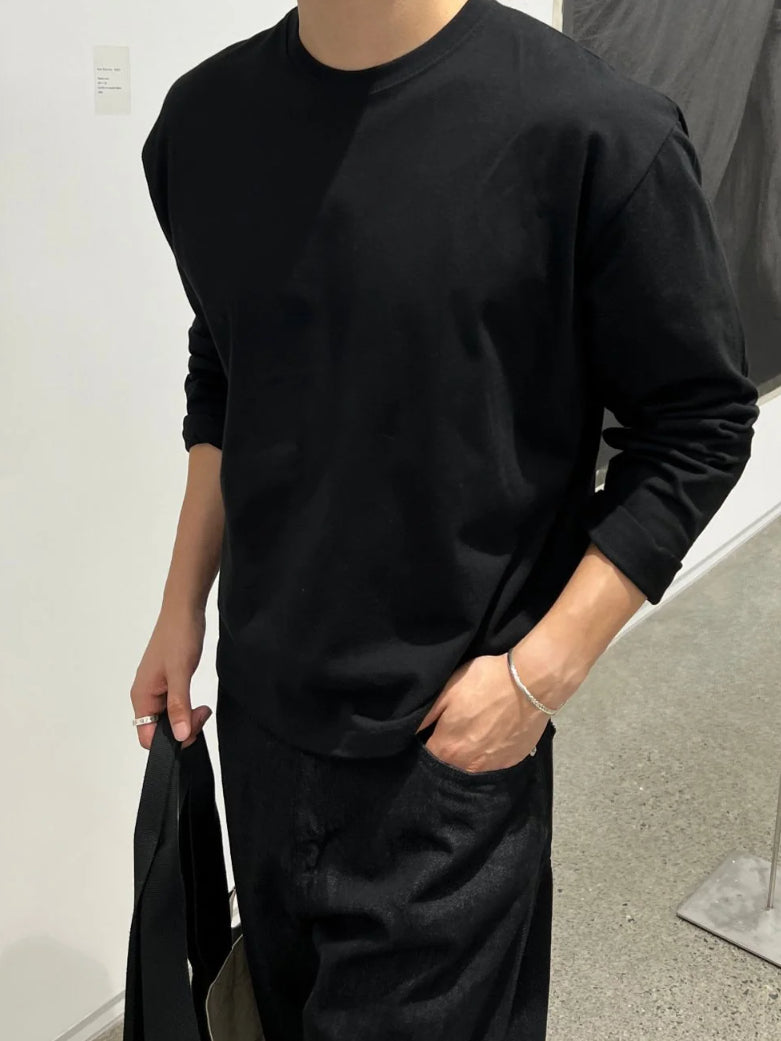 【Metanoia】🇰🇷韓製 短版長袖上衣T恤 - 3