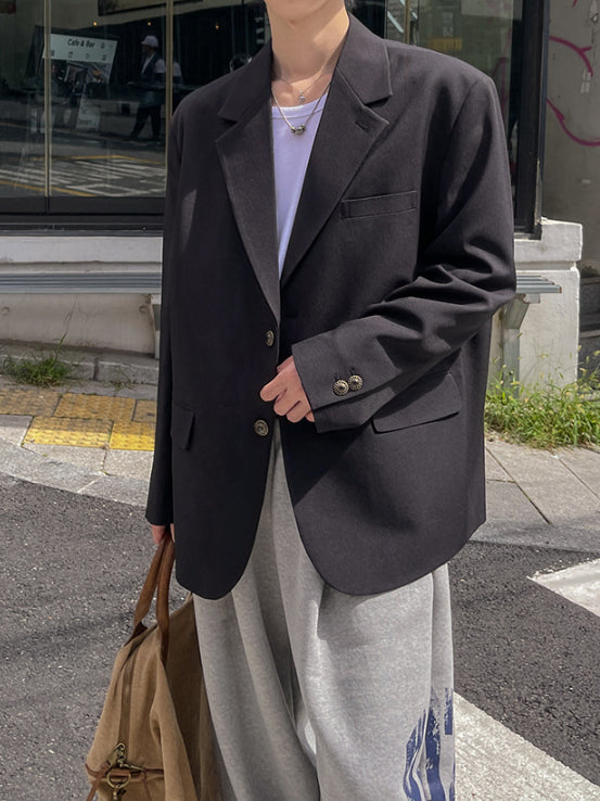 【Metanoia】🇰🇷韓製 翻領西裝外套 - 1