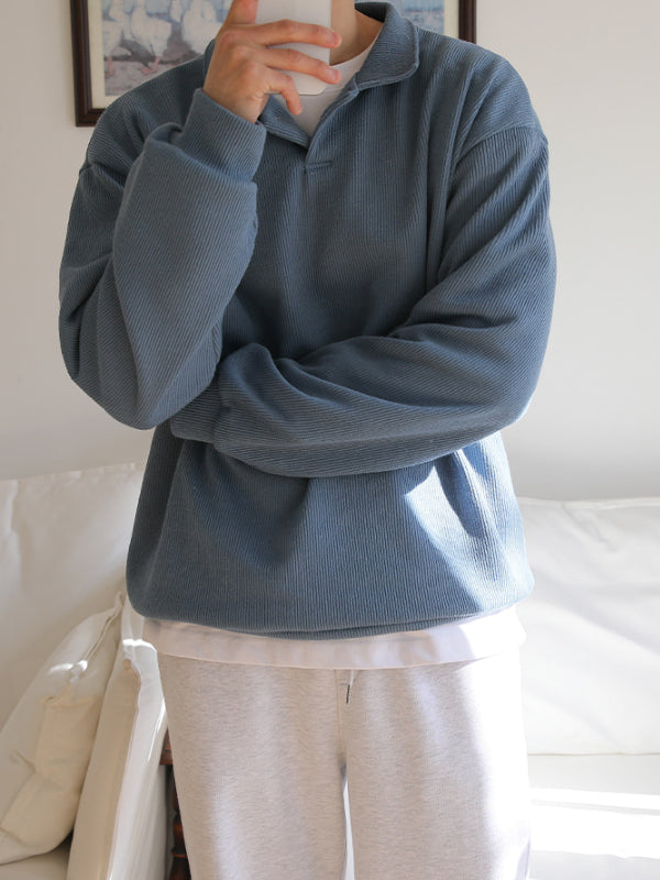 【Metanoia】🇰🇷韓製 翻領亨利領長袖上衣 - 10