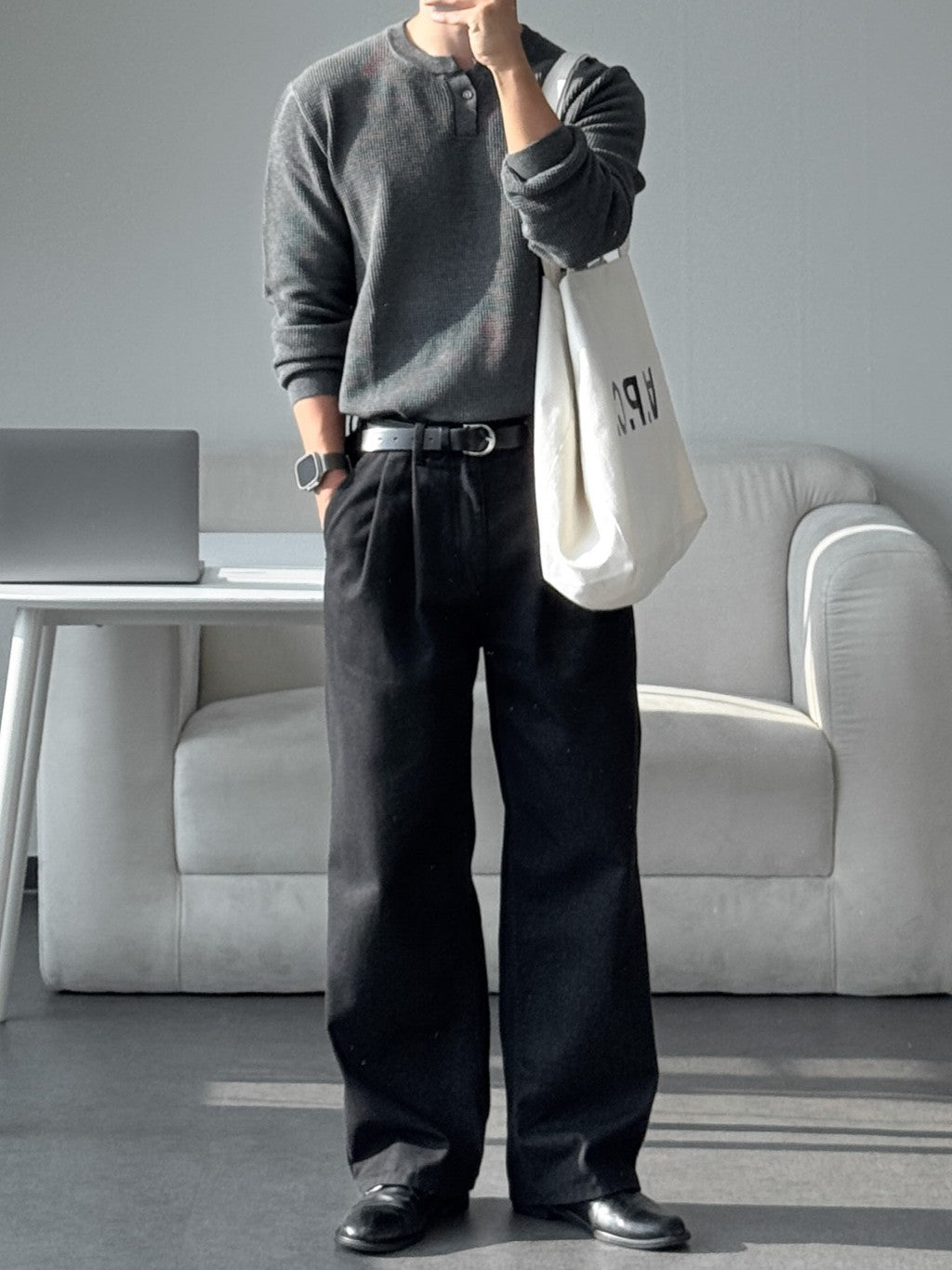 【Metanoia】韓國設計 亨利領針織衣 - 5