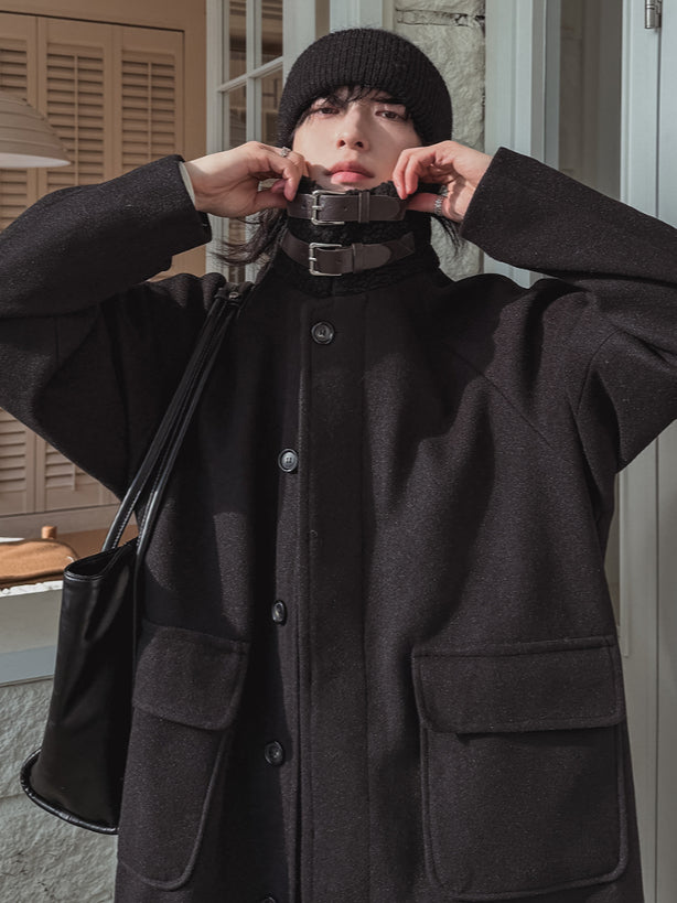 【Metanoia】🇰🇷韓製 10%羊毛高領大衣 - 3