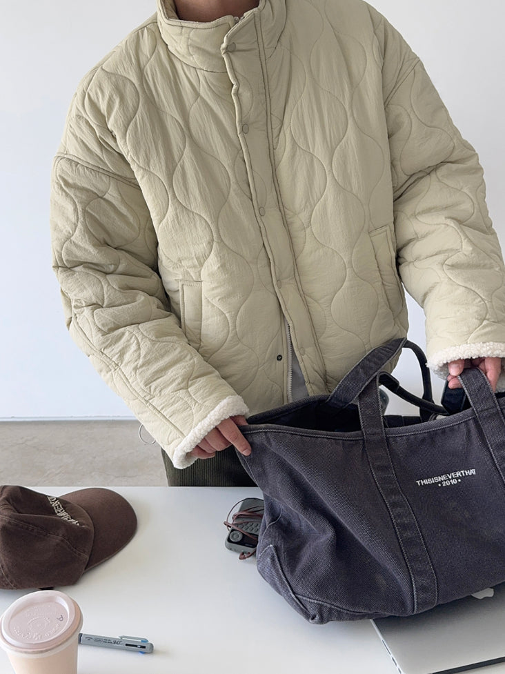 【Metanoia】韓國設計 保暖內刷毛鋪棉外套 - 8