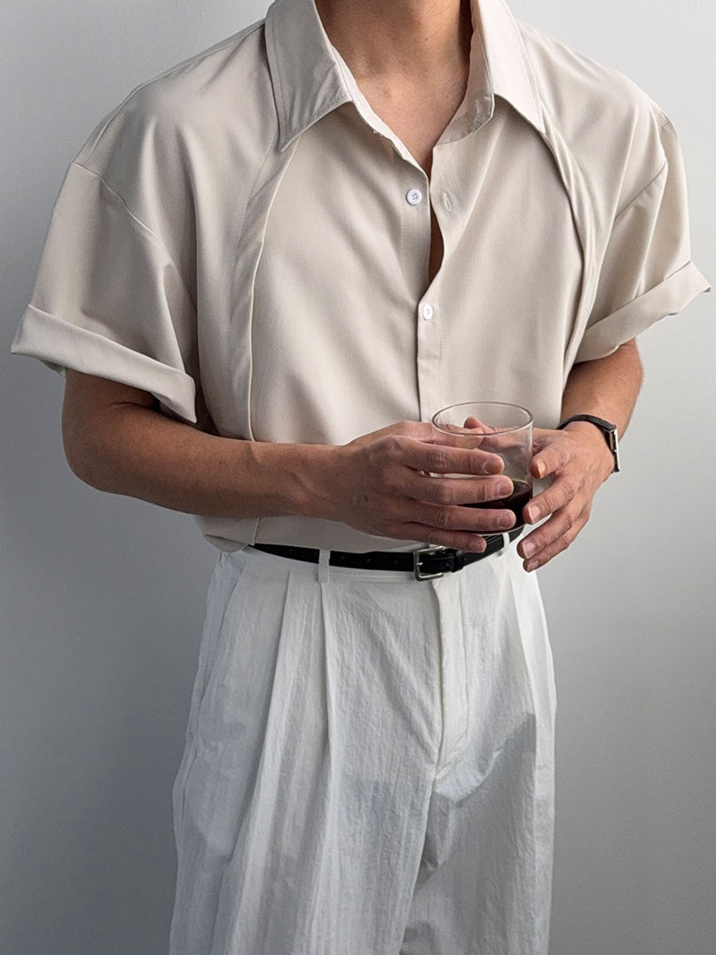 【Metanoia】🇰🇷韓製 素色短袖襯衫 - 5