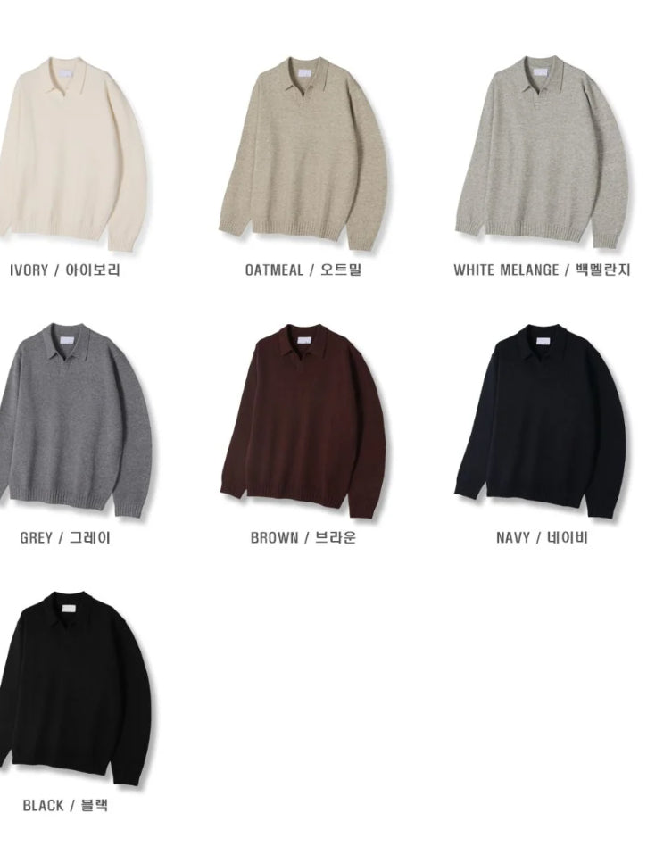 【Metanoia】韓國設計 v型長袖針織衣 - 10