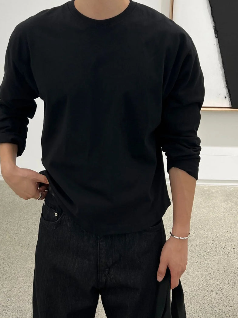 【Metanoia】🇰🇷韓製 短版長袖上衣T恤 - 4