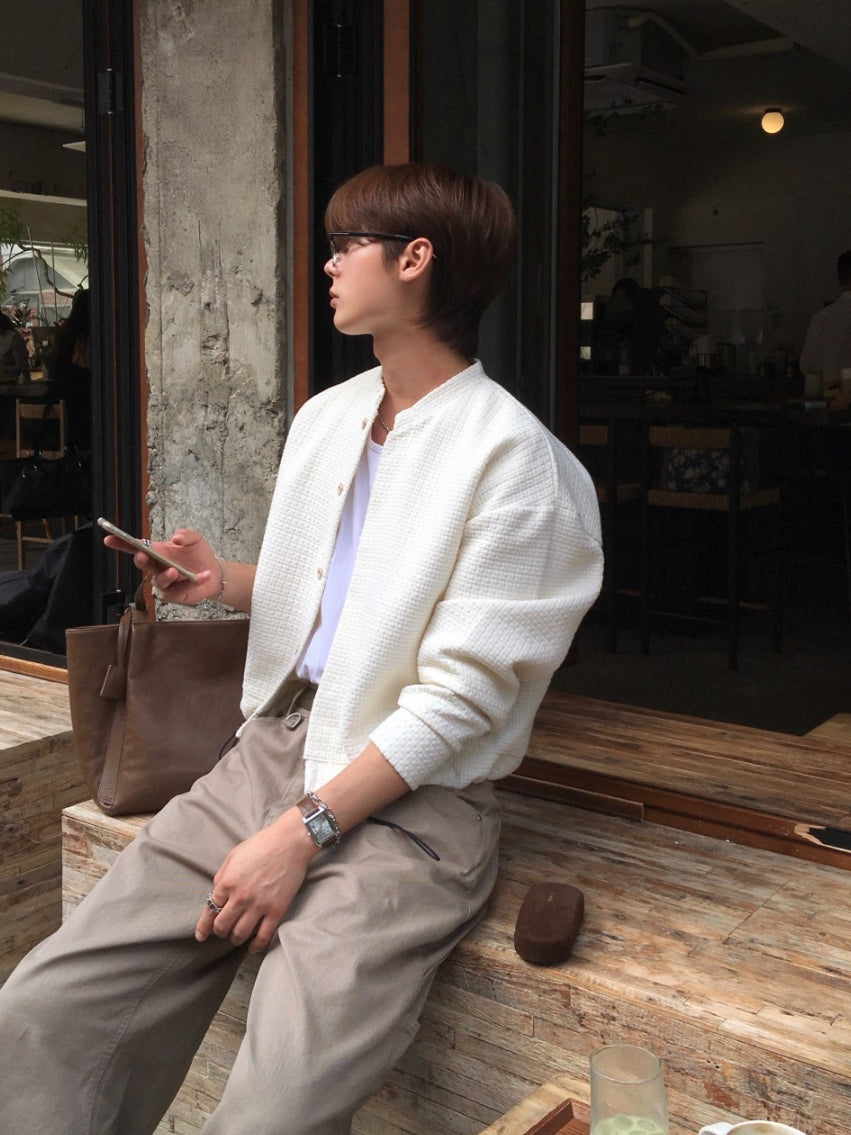 【Metanoia】🇰🇷韓製 短版開衫鏤空外套 - 3