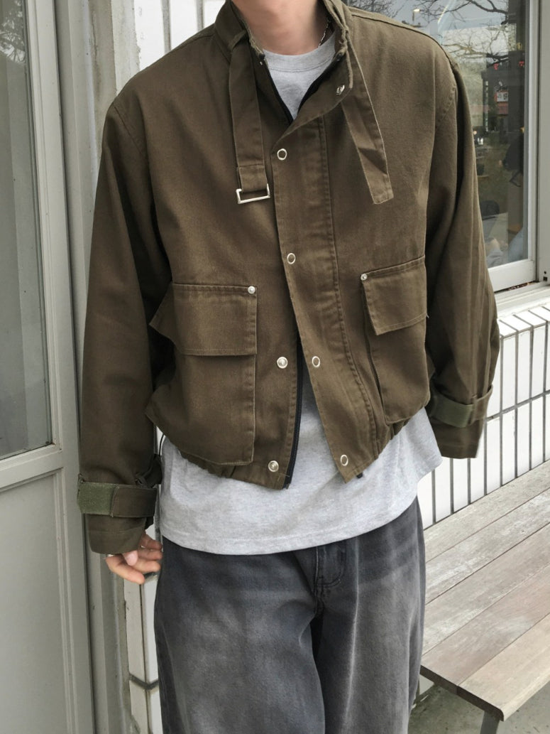 【Metanoia】韓國設計 短版夾克外套 - 1