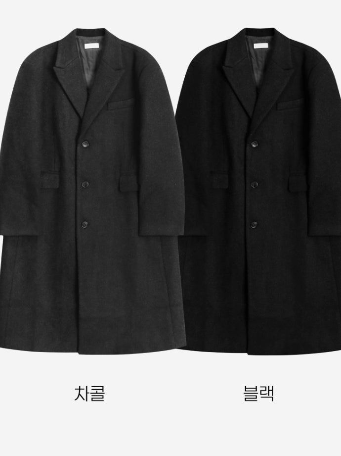 【Metanoia】韓國設計 70%羊毛翻領大衣 - 11