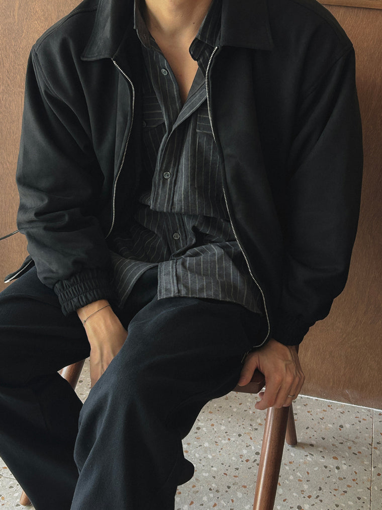 【Metanoia】韓國設計 翻領夾克外套 - 5