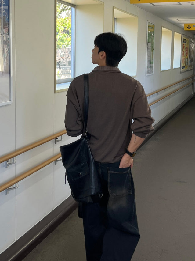 【Metanoia】🇰🇷韓製 刷色落地牛仔褲 - 3