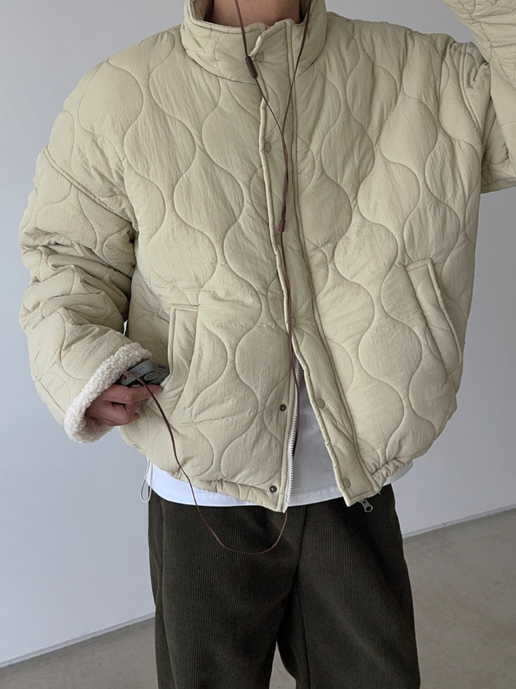 【Metanoia】韓國設計 保暖內刷毛鋪棉外套 - 7