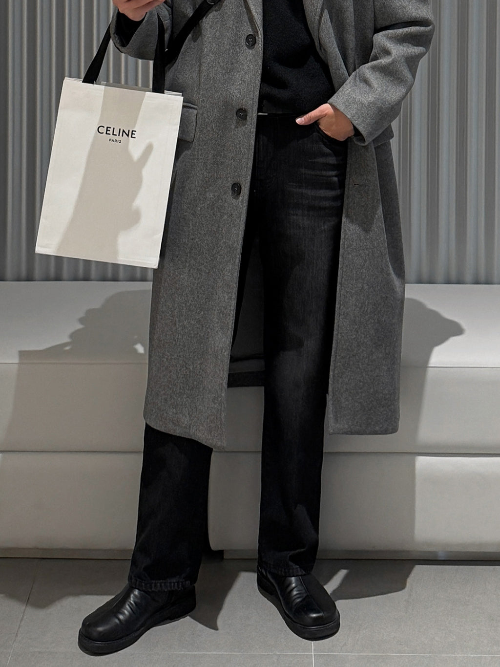 【Metanoia】🇰🇷韓製 抓絨保暖直筒牛仔褲 - 7