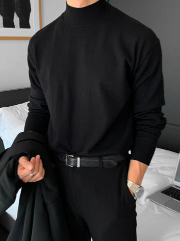 【Metanoia】韓國設計 半高領針織衣 - 1