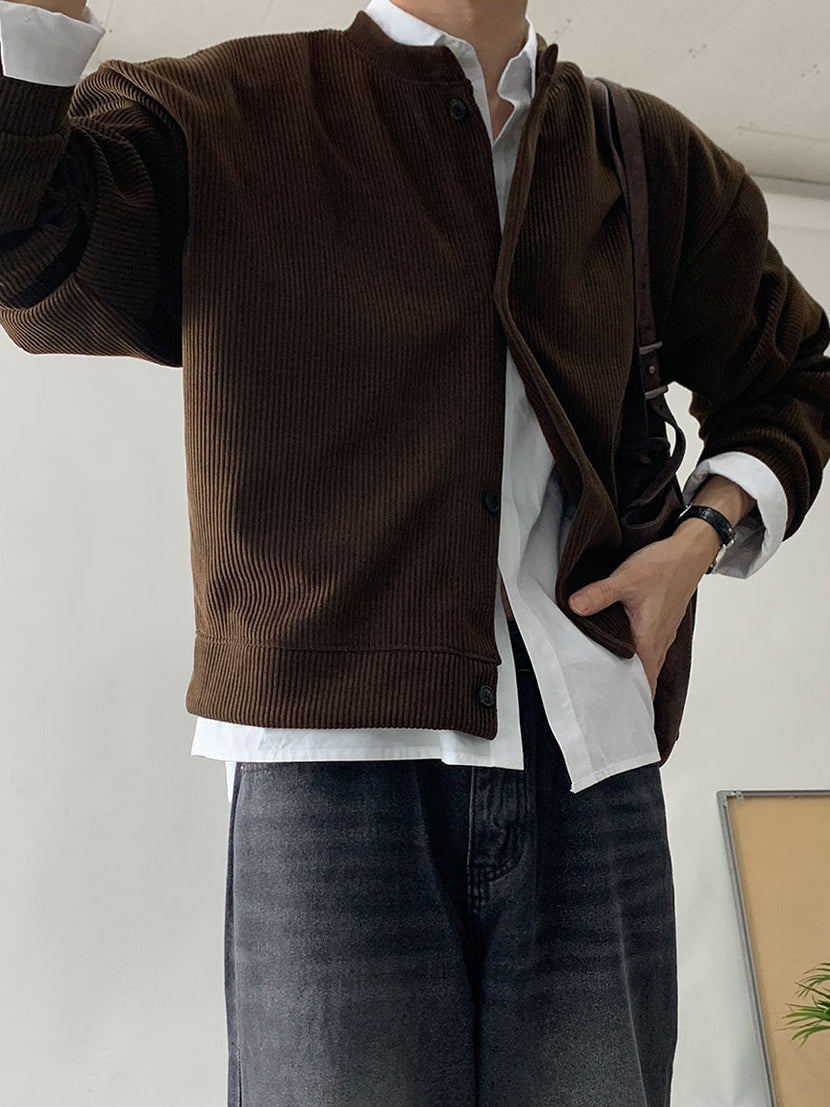 【Metanoia】🇰🇷韓製 短版燈芯絨外套 - 4