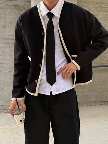 【Metanoia】🇰🇷韓製 小香風短版開衫外套 - 1