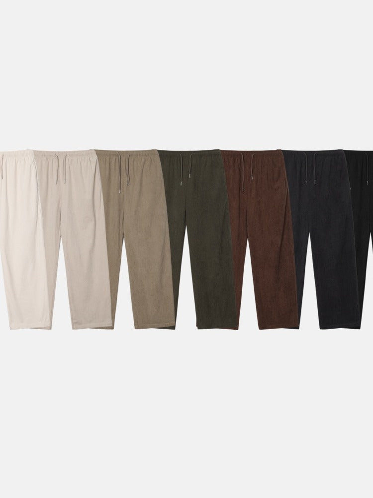 【Metanoia】🇰🇷韓製 鬆緊帶燈芯絨落地褲 - 8