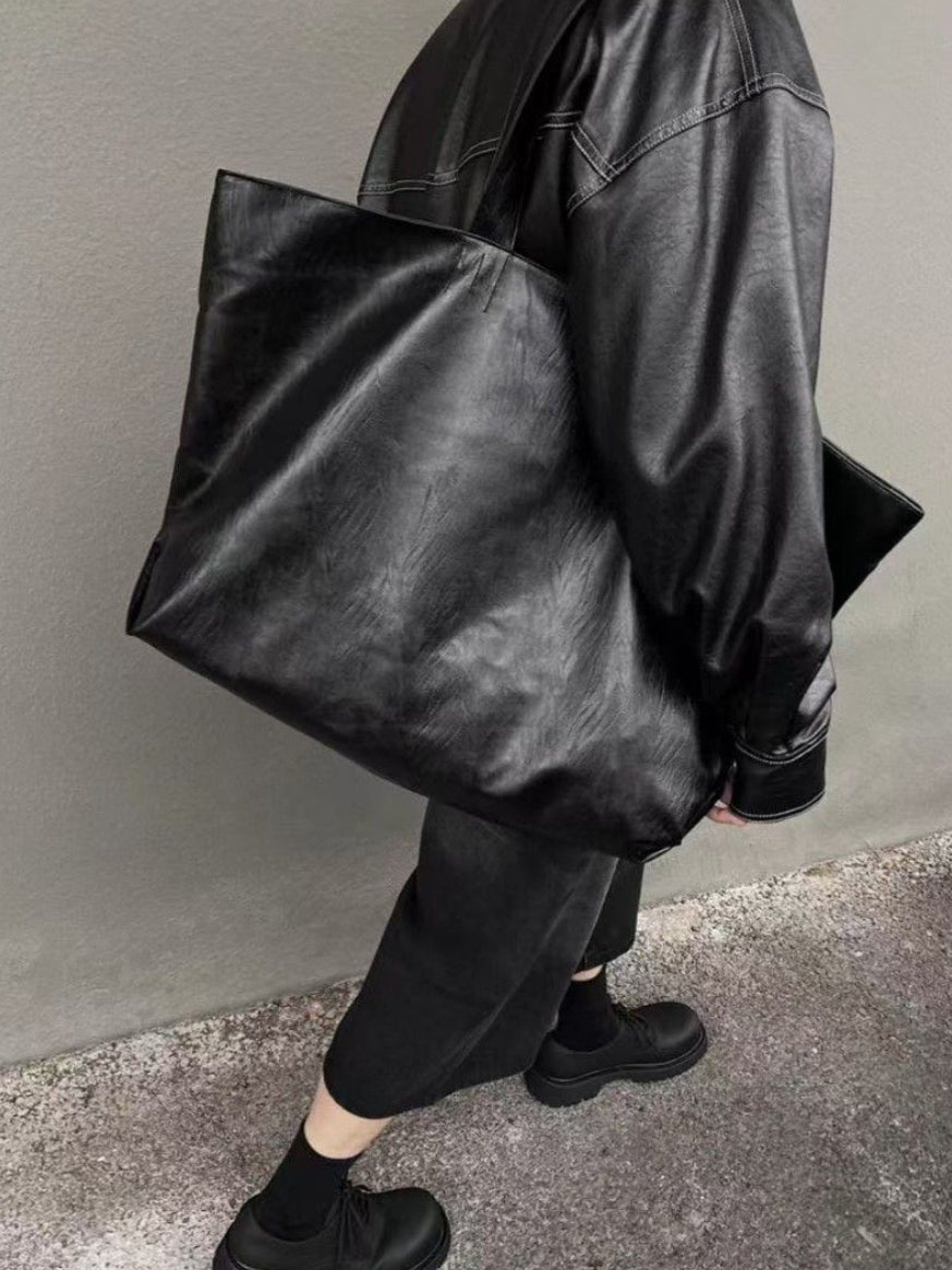 【Metanoia】韓國設計 皮革大包 - 3