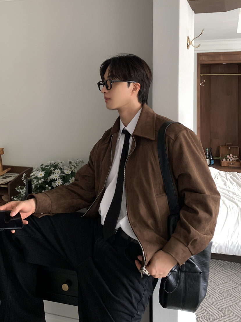 【Metanoia】🇰🇷韓製 麂皮短版外套 - 8