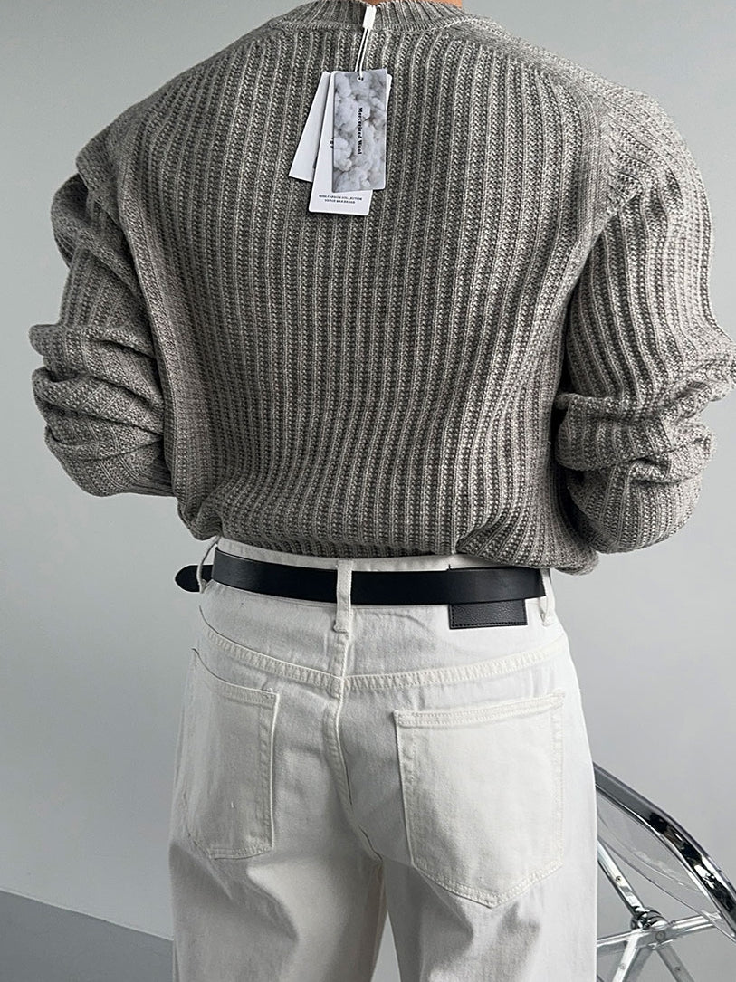 【Metanoia】韓國設計 15%羊毛素色針織衣 - 4