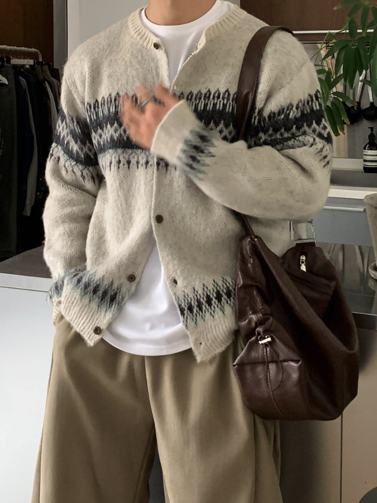 【Metanoia】🇰🇷韓製 北歐開衫針織衣 - 1