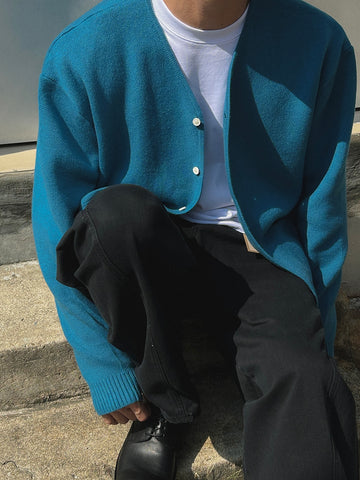 【Metanoia】韓國設計 羊毛開衫針織外套 - 1