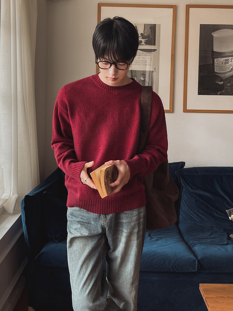 【Metanoia】🇰🇷韓製 5%羊毛素色針織衣 - 8