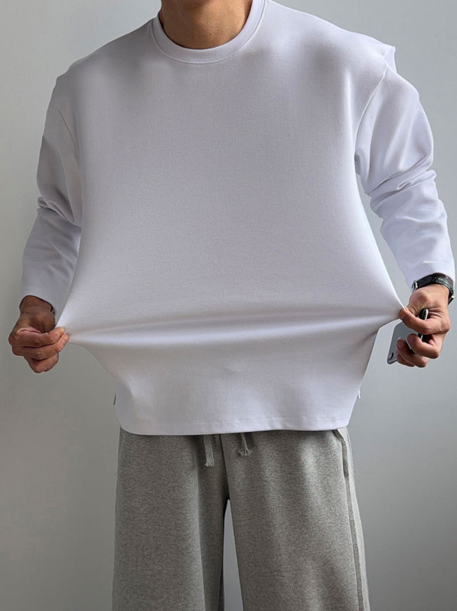 【Metanoia】韓國設計 高彈性打底長袖T恤 - 1