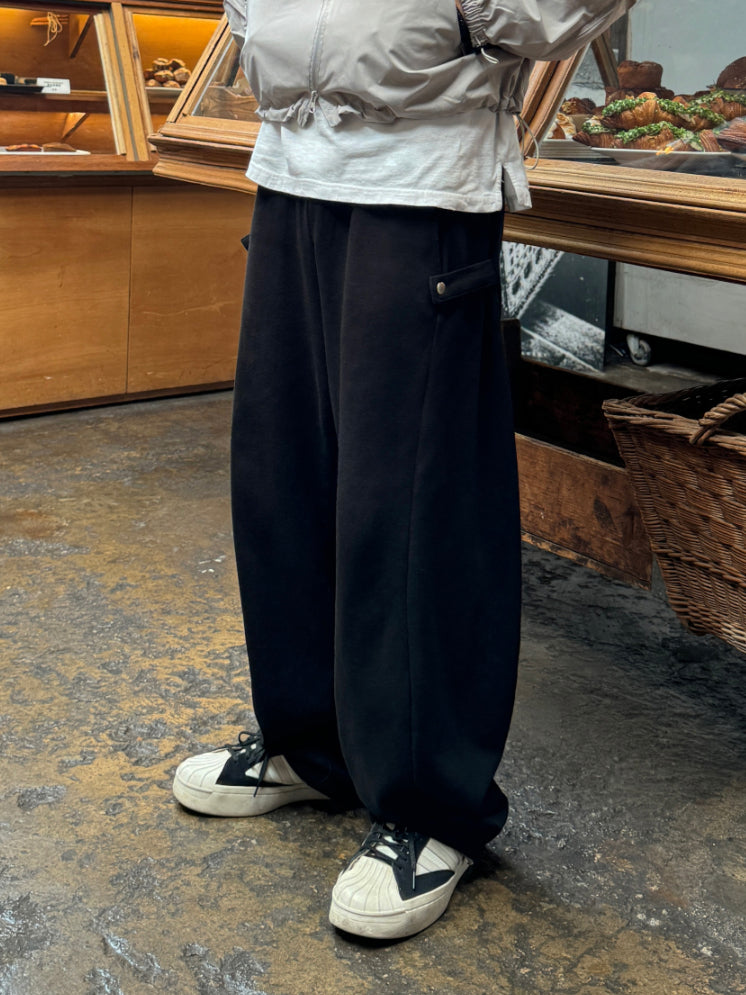 【Metanoia】🇰🇷韓製  休閒側扣落地棉褲 - 7