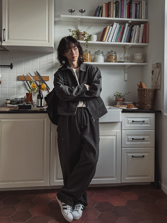 【Metanoia】韓國設計 短版翻領夾克外套 - 5