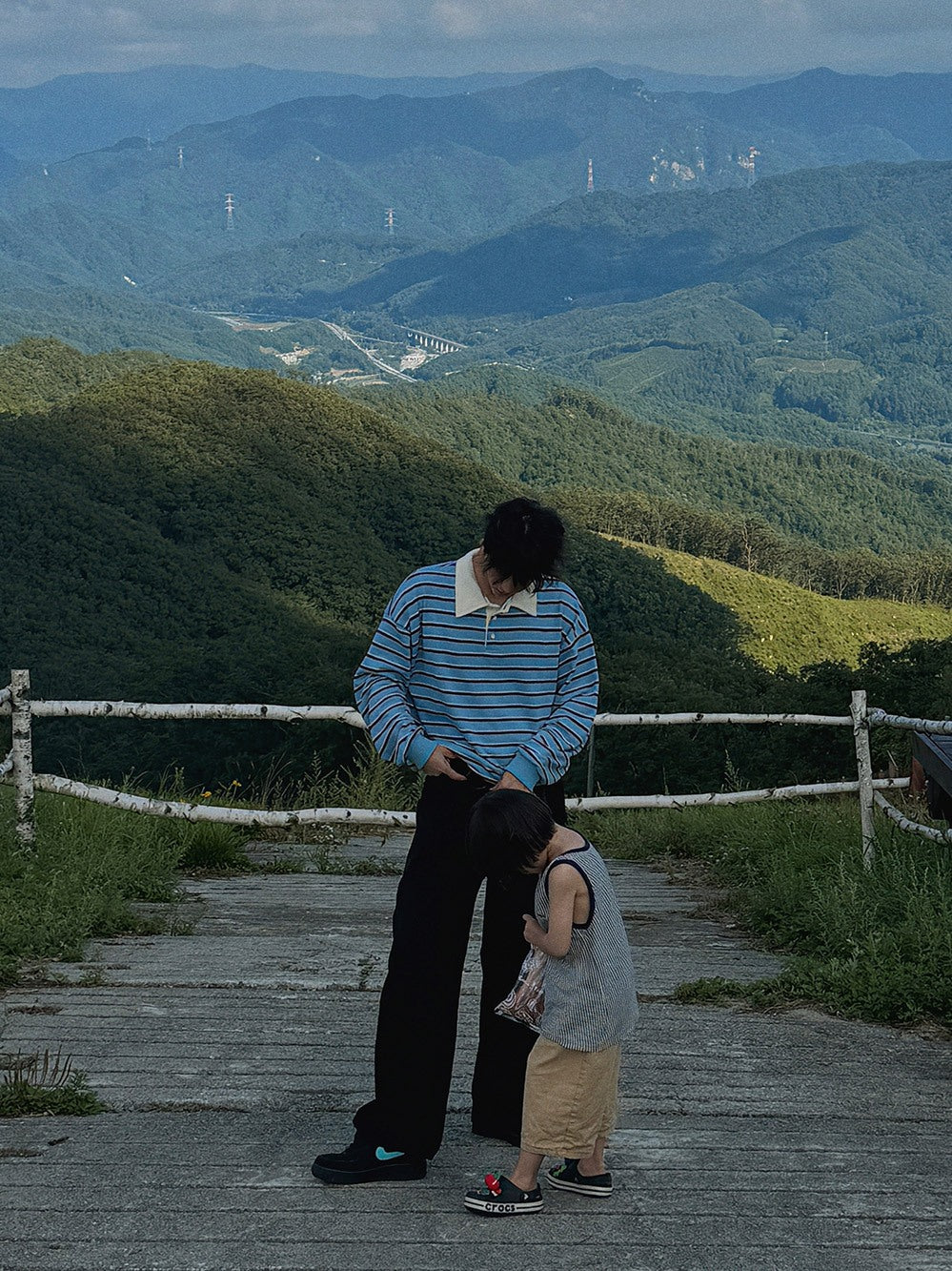 【Metanoia】🇰🇷韓製 翻領條紋長袖上衣T恤 - 5