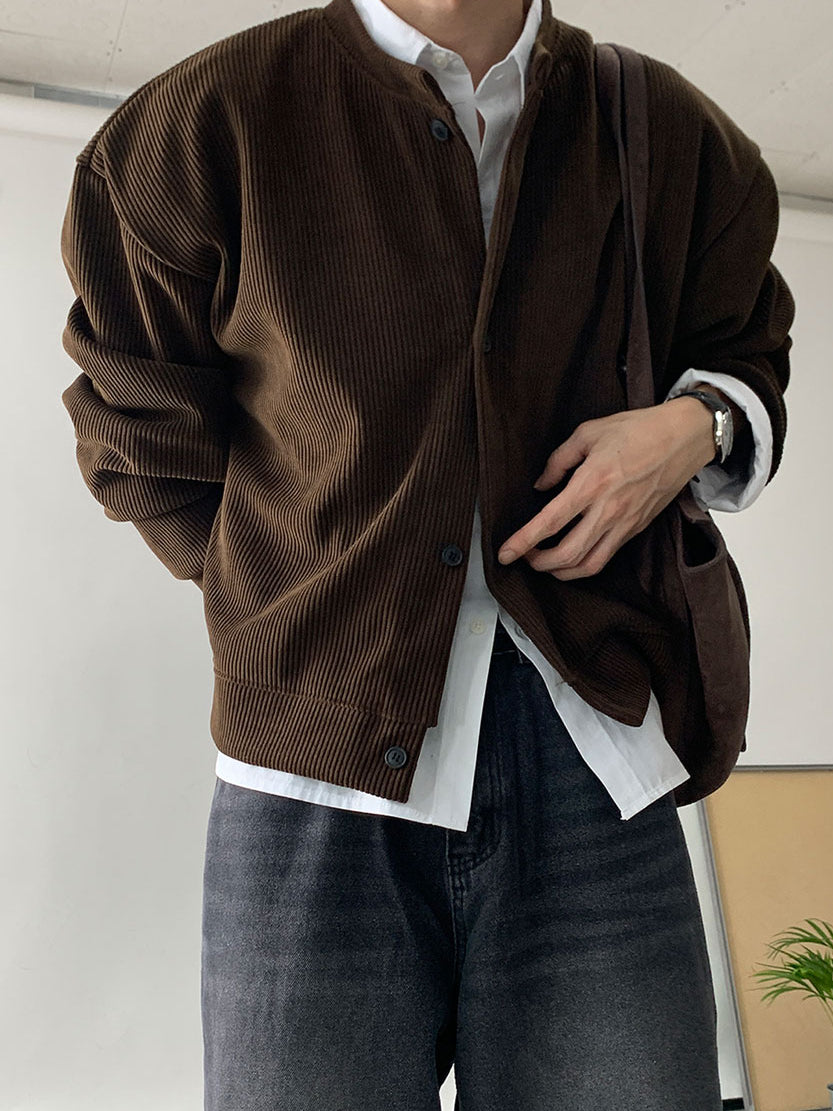 【Metanoia】🇰🇷韓製 短版燈芯絨外套 - 2