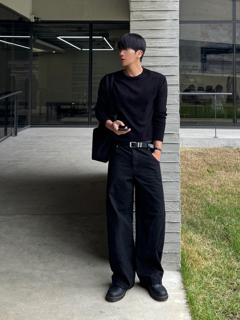 【Metanoia】🇰🇷韓製 短版羅紋長袖上衣 - 3