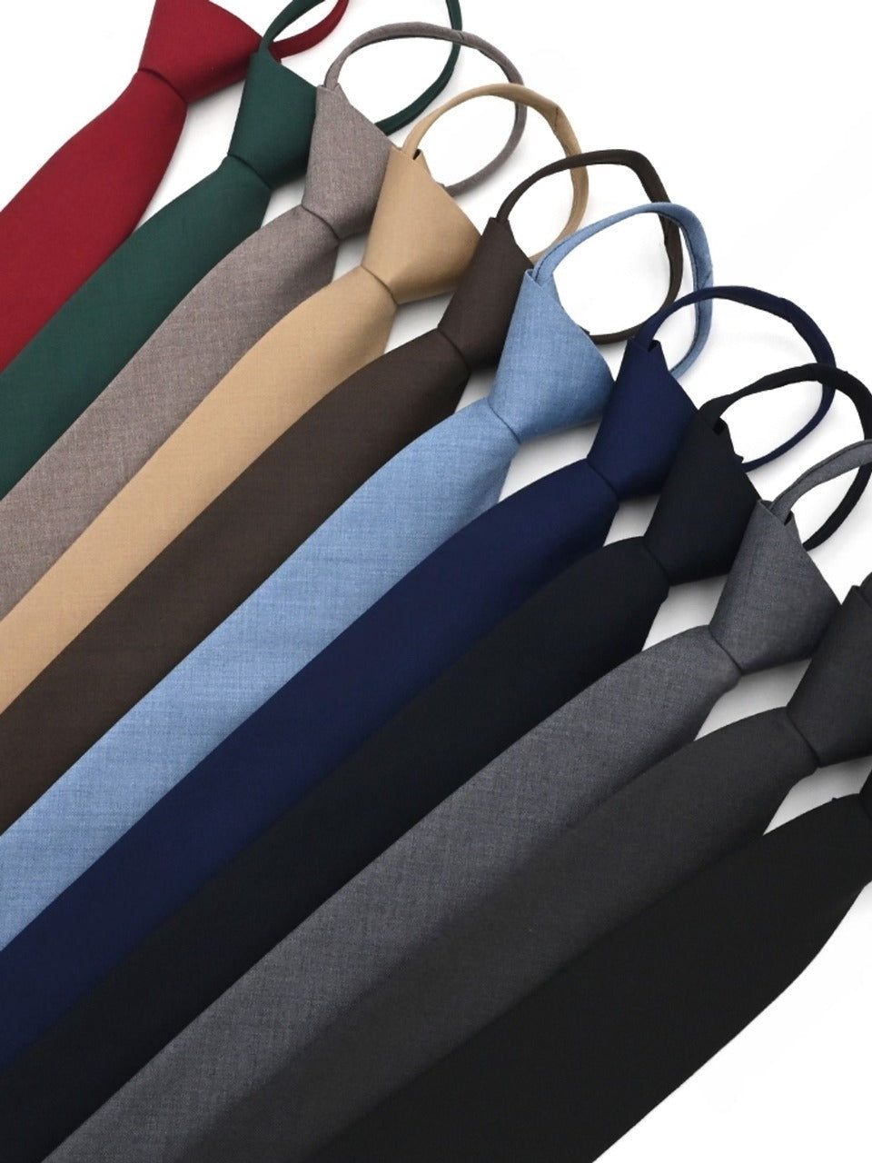 【Metanoia】韓製 素色自動領帶 - 1