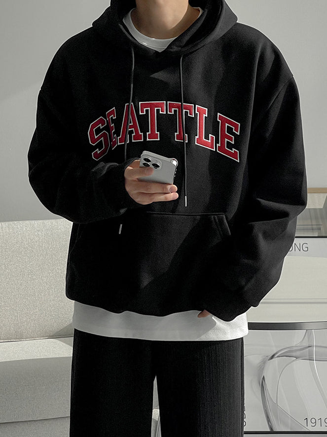 【Metanoia】🇰🇷韓製 Seattle刺繡帽T - 6