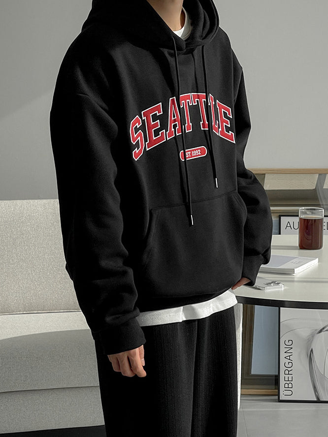 【Metanoia】🇰🇷韓製 Seattle刺繡帽T - 5