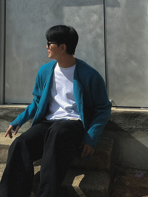 【Metanoia】韓國設計 羊毛開衫針織外套 - 7