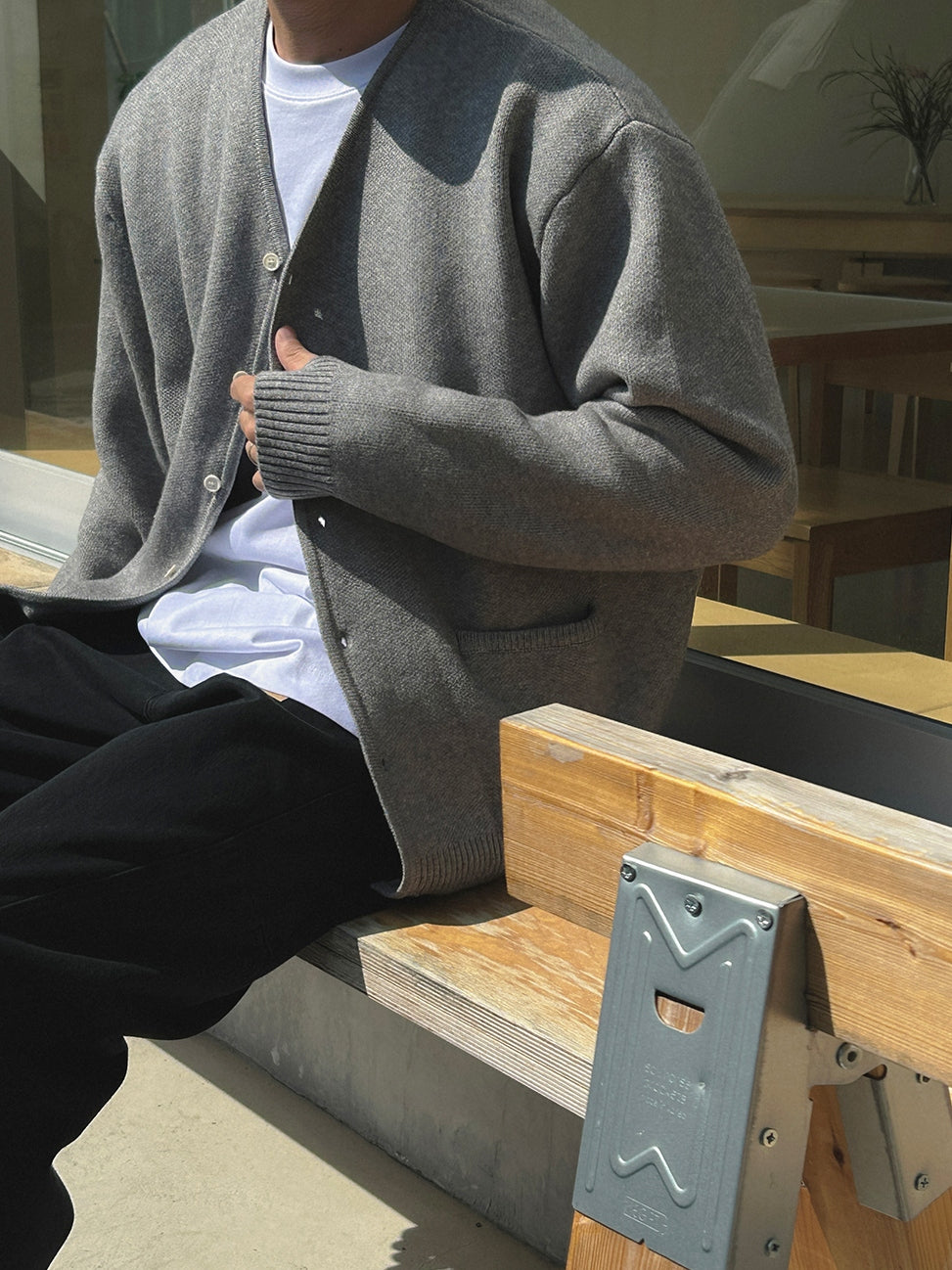 【Metanoia】韓國設計 羊毛開衫針織外套 - 2