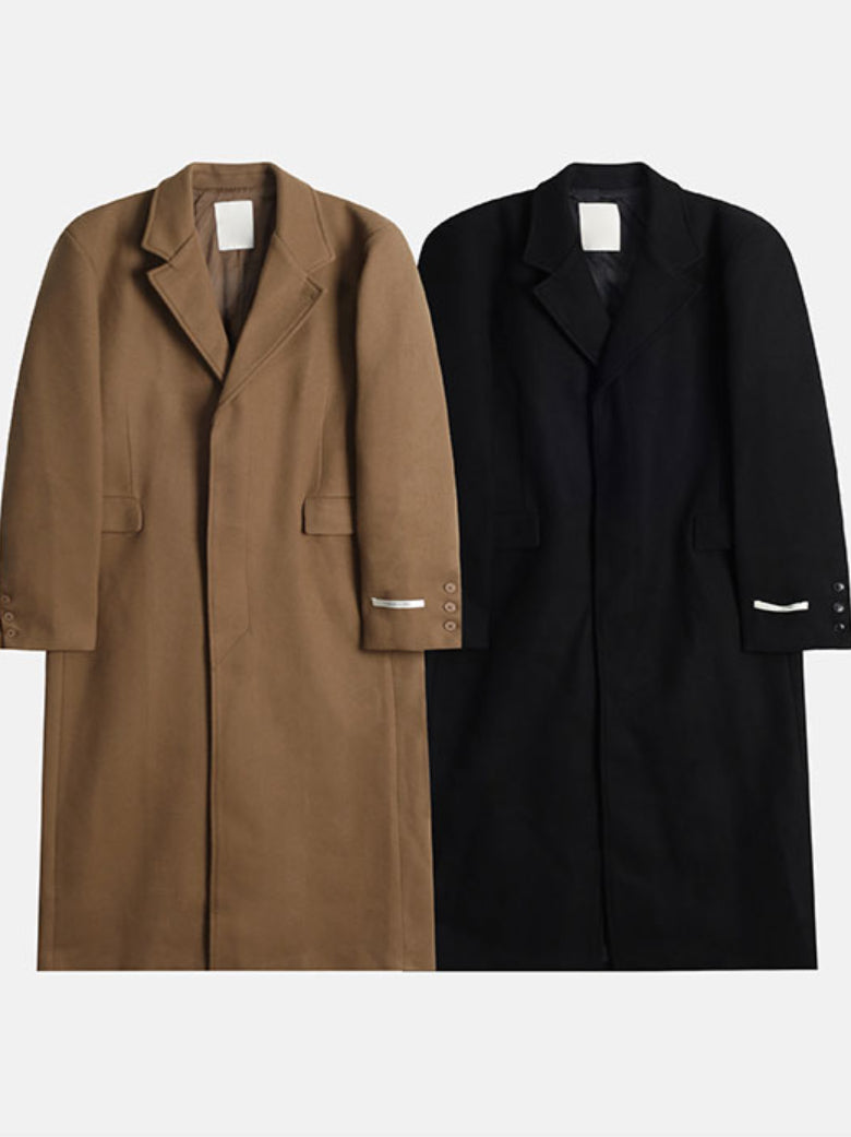 【Metanoia】韓國設計 翻領大衣 - 8