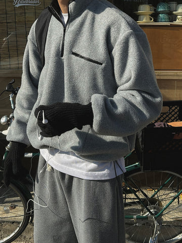 【Metanoia】🇰🇷韓製 抓絨半拉鍊長袖 - 1