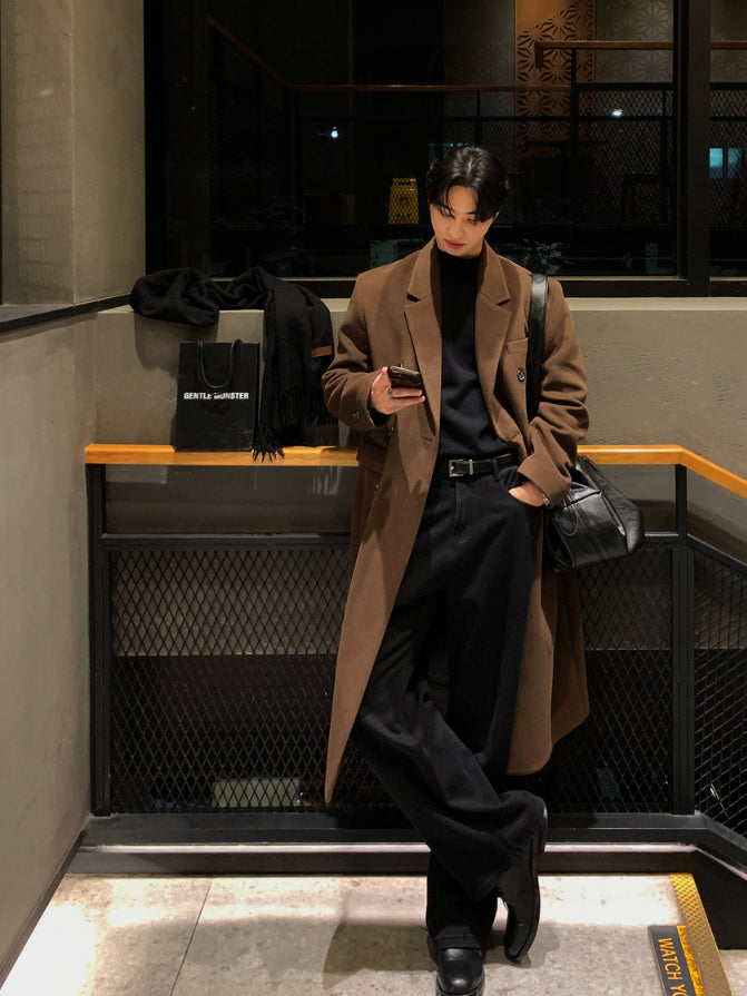 【Metanoia】🇰🇷韓製 70%羊毛翻領長版大衣 - 6